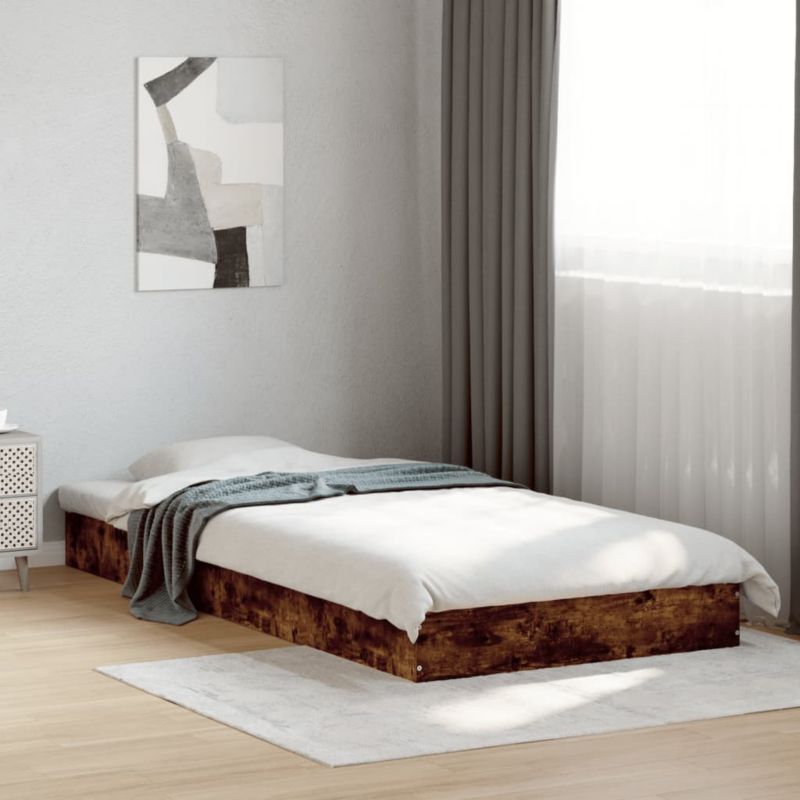Træseng 75x190 cm Brun WM-842081