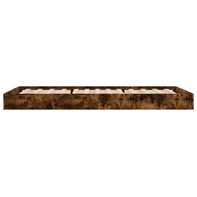 Træseng 75x190 cm Brun WM-842081