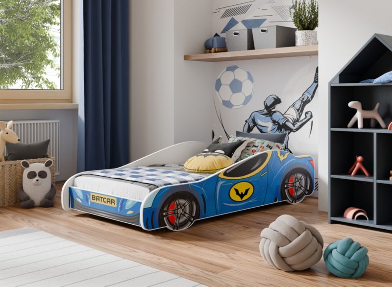 Børneseng Batcar 160x80 cm Flerfarvet