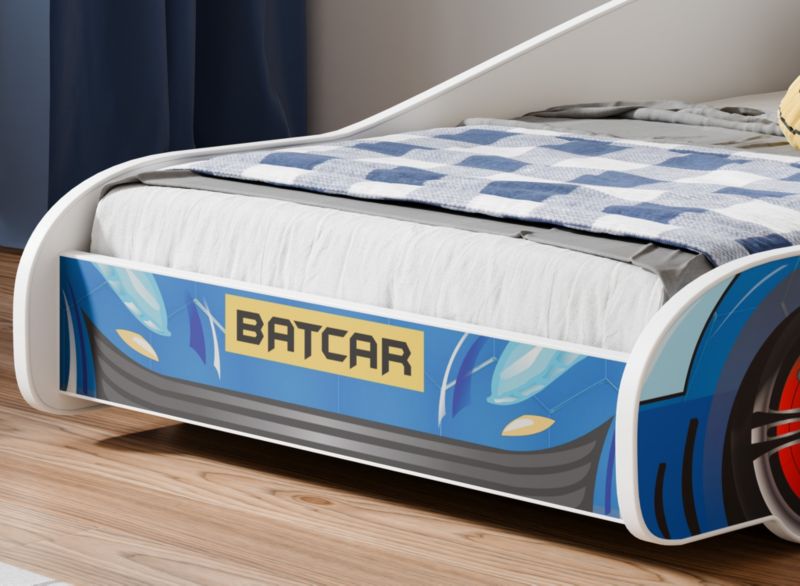 Børneseng Batcar 160x80 cm Flerfarvet