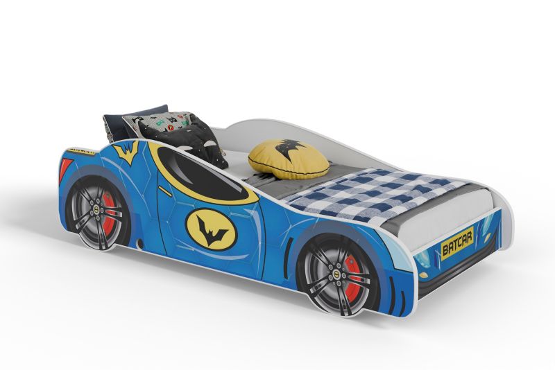 Børneseng Batcar 160x80 cm Flerfarvet