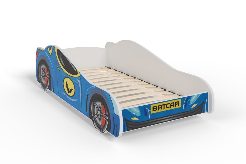 Børneseng Batcar 160x80 cm Flerfarvet