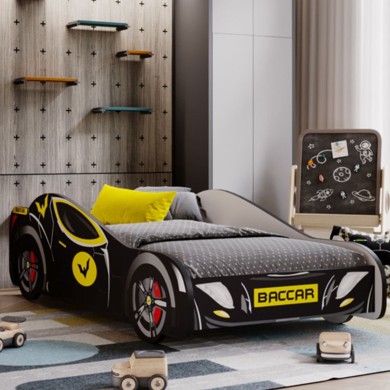 Børneseng Auto Batcar Black 160x80 cm