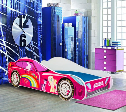 Børneseng Kobi Auto Pink Car 140x70 cm
