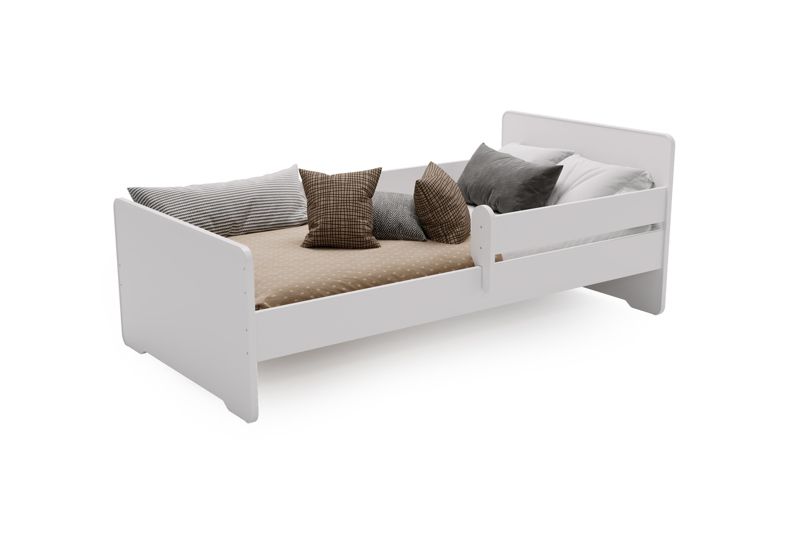 Børneseng Kobi Max 140x70 cm Hvid med Sengehest