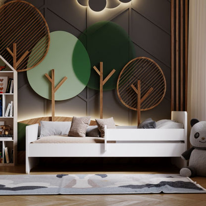 Børneseng Kobi Max 140x70 cm Hvid med Sengehest