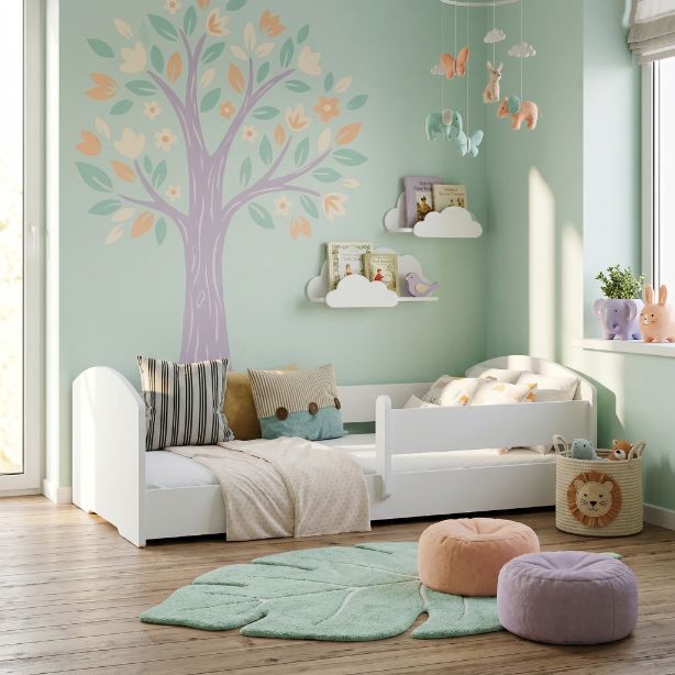 Børneseng Montessori LEO 160x80 cm Hvid