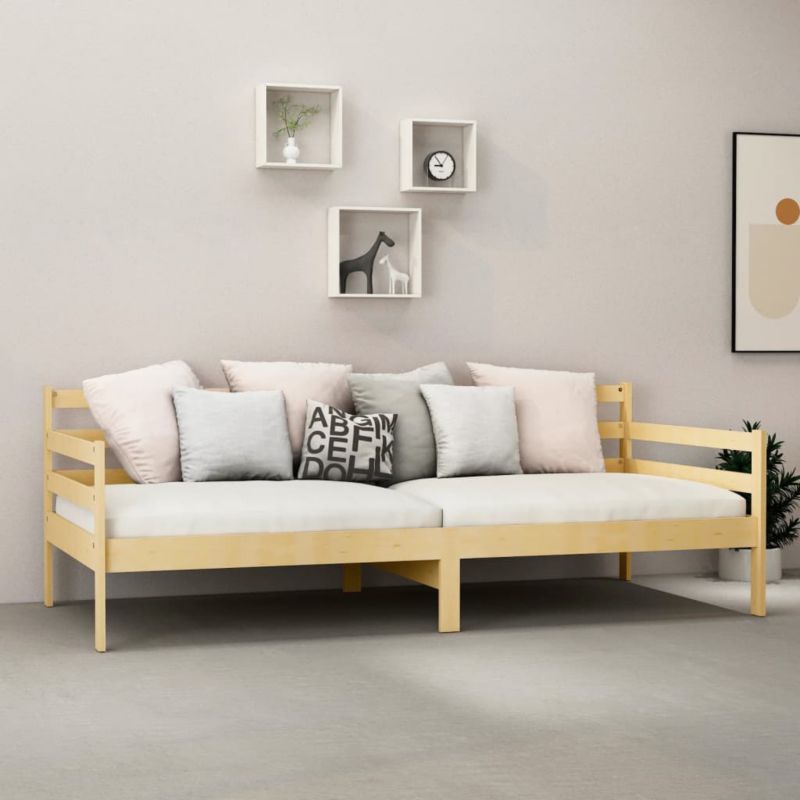Dagbriksseng 204x98x70 cm Fyrretræ Multifunktionel