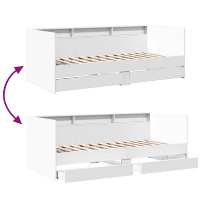 Dagseng 90x190 cm Hvid