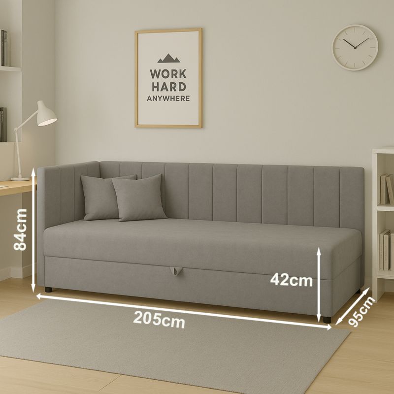 Kontinentalseng Sofaro Plus 90x200 cm Grå | 5903855135239