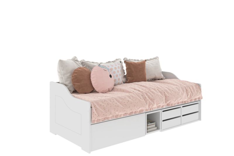 Ungdomsseng Julia 200x90 cm Hvid