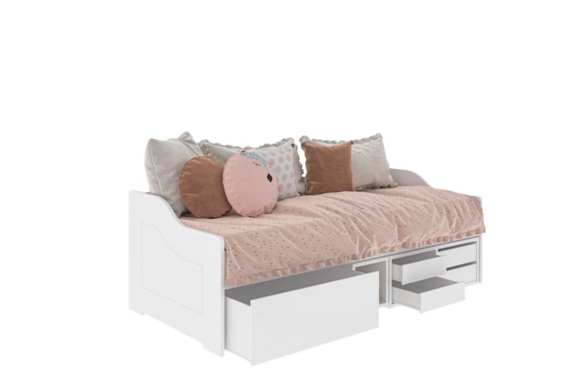 Ungdomsseng Julia 200x90 cm Hvid