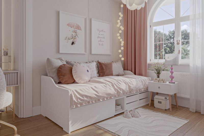 Ungdomsseng Julia 200x90 cm Hvid