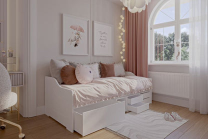 Ungdomsseng Julia 200x90 cm Hvid