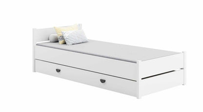 Seng Marcel 200x90 cm Hvid med Opbevaringsskuffe