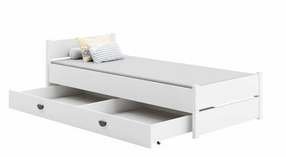 Seng Marcel 200x90 cm Hvid med Opbevaringsskuffe
