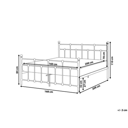 Metalseng Lynx 160x200 cm Sort