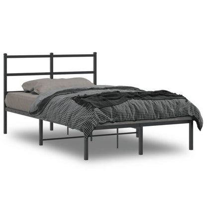 Metalseng 120x190 cm med Gavl Sort