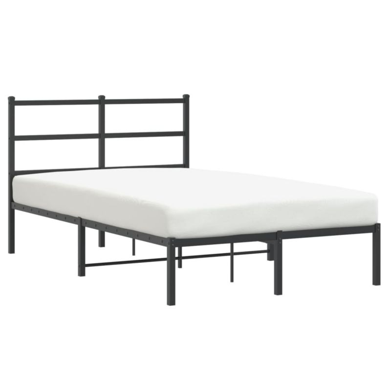Metalseng 120x190 cm med Gavl Sort