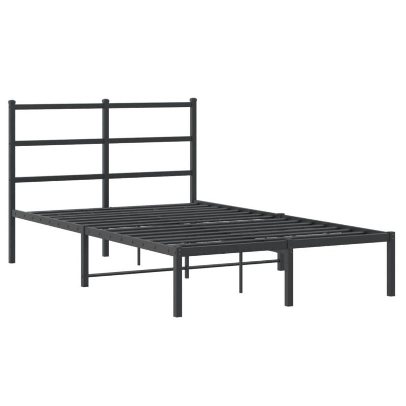 Metalseng 120x190 cm med Gavl Sort