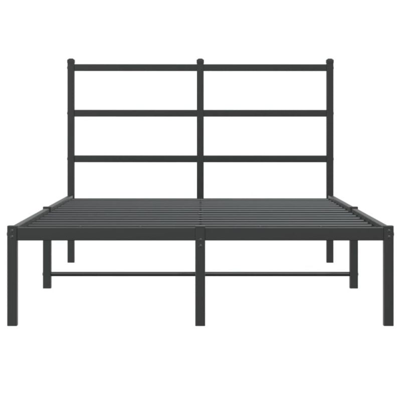 Metalseng 120x190 cm med Gavl Sort