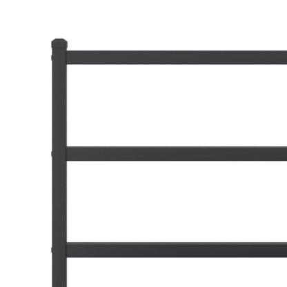 Metalseng 120x190 cm med Gavl Sort