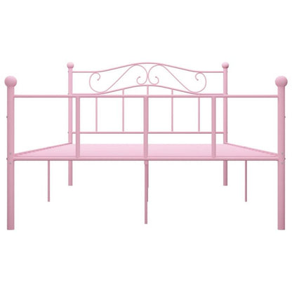 Metalsenge 140x200 cm Rosa