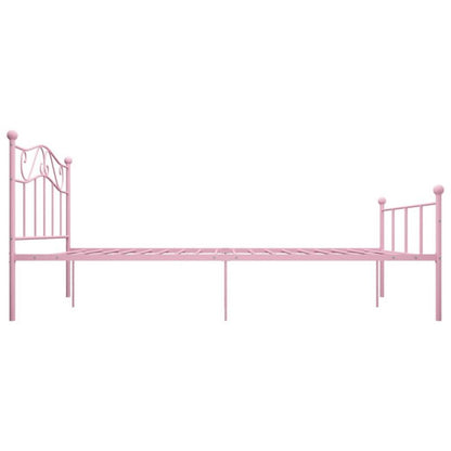 Metalsenge 140x200 cm Rosa
