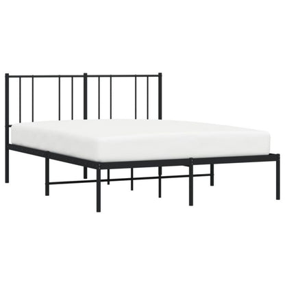 Metalseng 160x200 cm med Gavl Sort