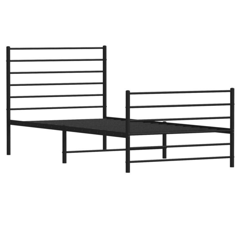 Metalseng 80x200 cm Sort