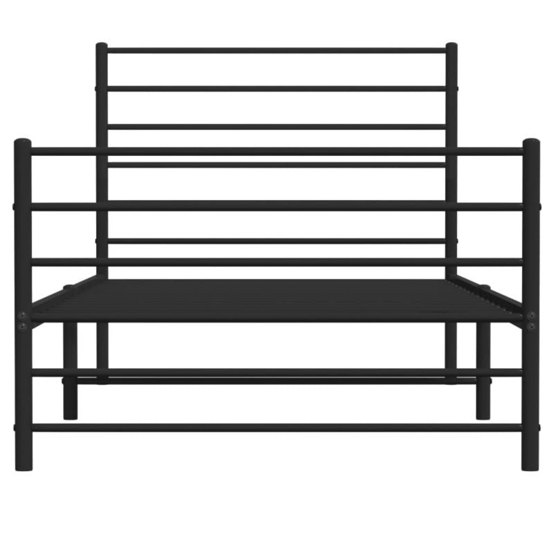 Metalseng 80x200 cm Sort
