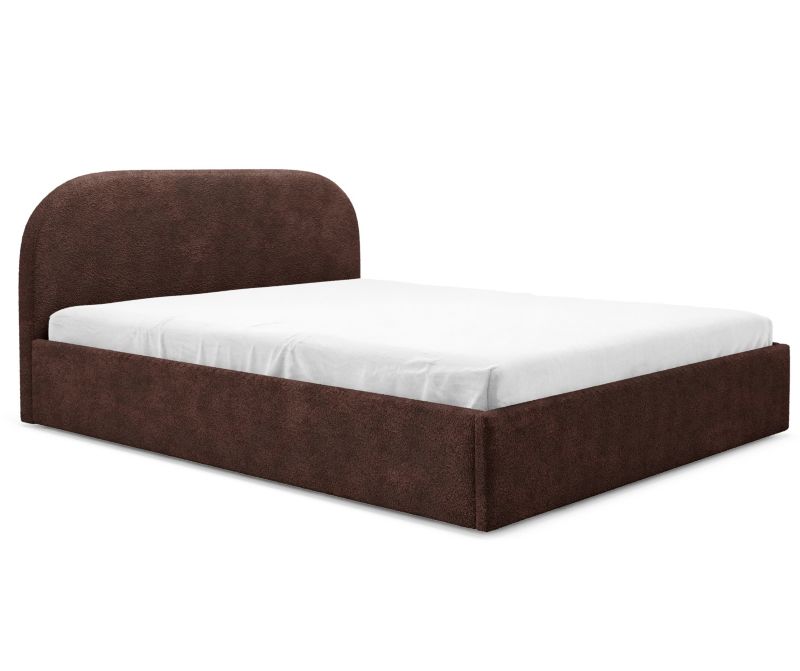 Polstret Seng MOON 120x200 cm Boucle Brun