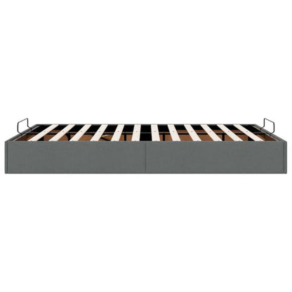 Ottoman-seng 135x190 cm Mørkegrå Stof med Opbevaring WM-3310876