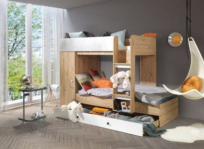 Køjeseng Antresola SMART 2 Hvid 254x94x165 cm