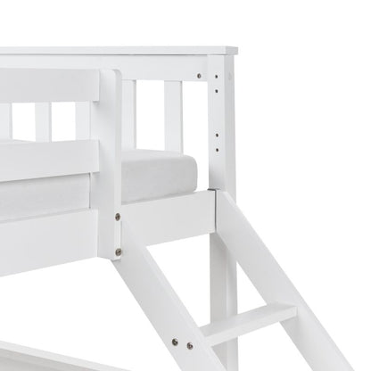 Køjeseng Fyrretræ Bierne 90/140x200 cm Hvid