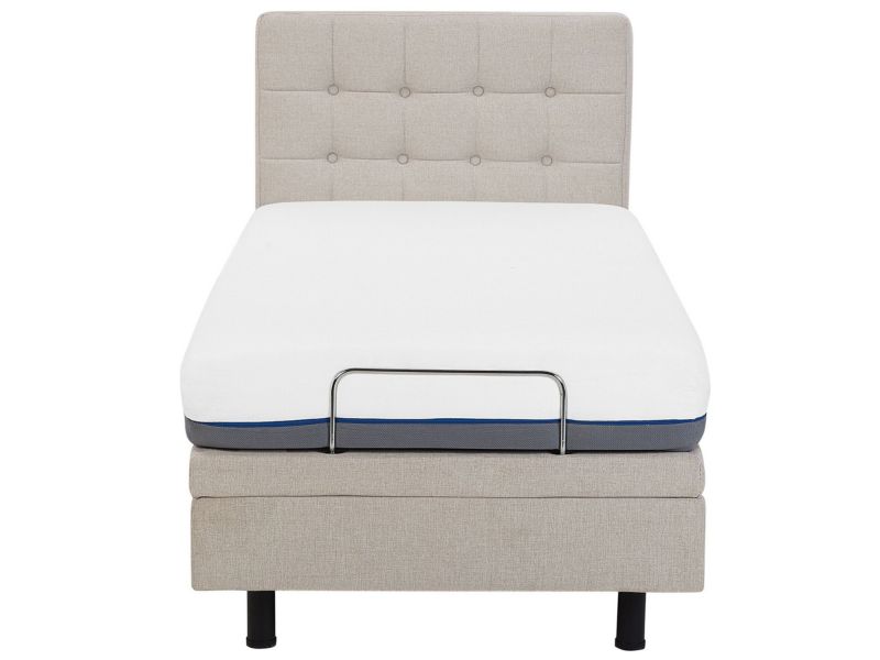 Justerbar Seng Duke 90x200 cm Beige
