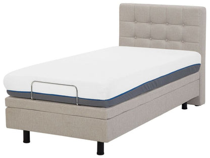 Justerbar Seng Duke 90x200 cm Beige