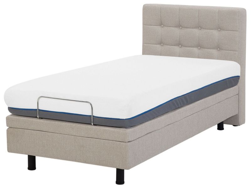 Justerbar Seng Duke 90x200 cm Beige