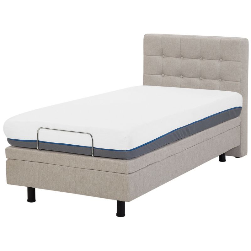 Justerbar Seng Duke 90x200 cm Beige