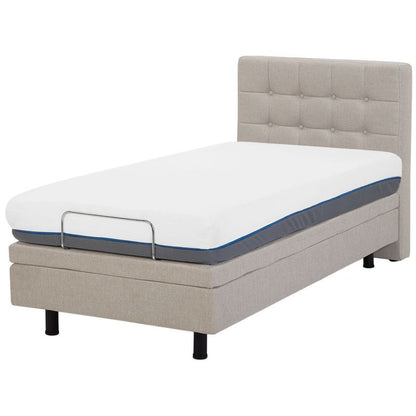 Justerbar Seng Duke 90x200 cm Beige