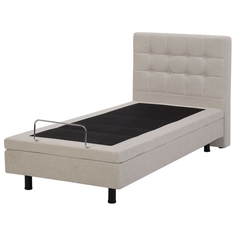 Justerbar Seng Duke 90x200 cm Beige