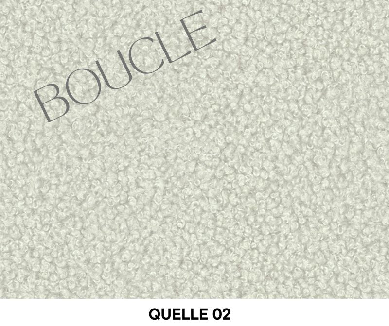 Polstret Seng MOON 120x200 cm Bouclé Creme