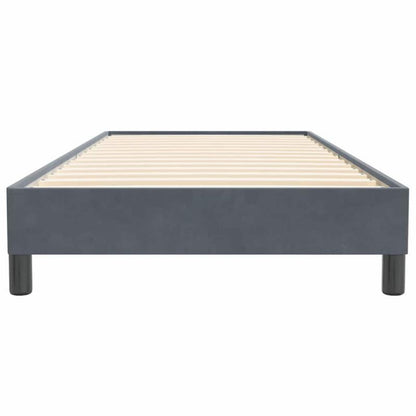 Boxspringseng 80x220 cm Grå Fløjl
