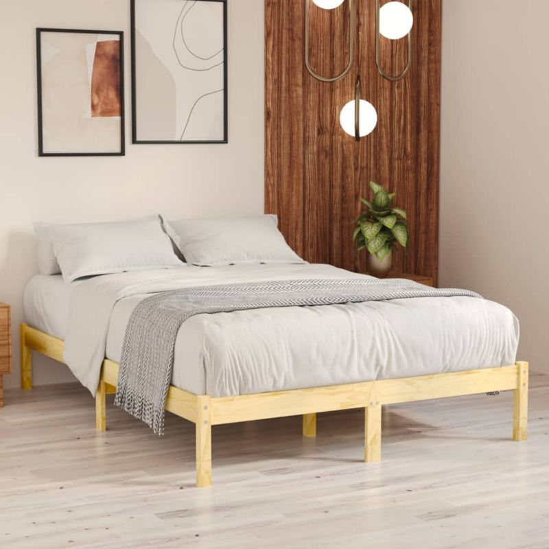 Seng VidaXL Massiv Fyrretræ 120x190 cm