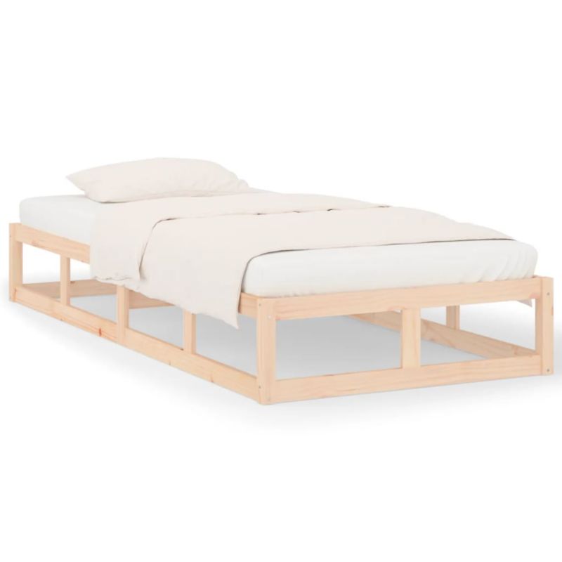 Seng VidaXL Træ Stabil Lægter 75x190 cm Brun