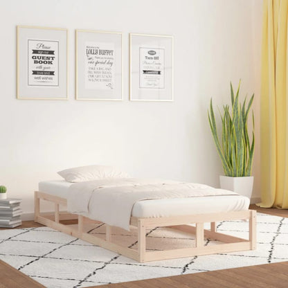 Seng VidaXL Træ Stabil Lægter 75x190 cm Brun