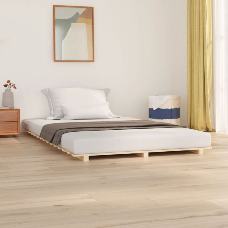 Sengebund VidaXL Lite 120x190 cm Fyrretræ Stabil