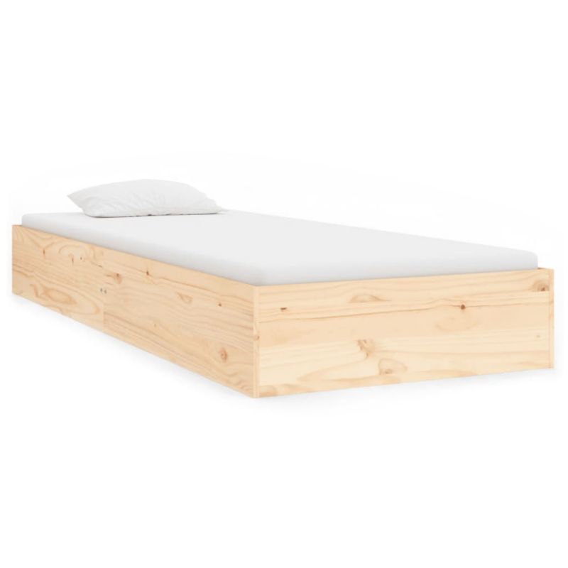 Seng VidaXL Lite Fyrretræ Stabil Ramme 90x190 cm