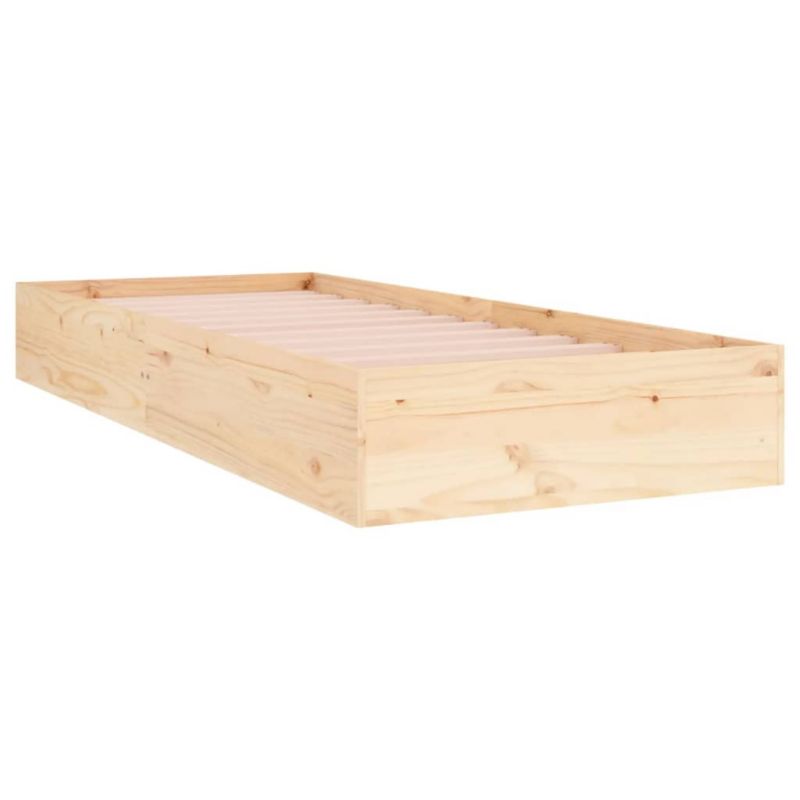 Seng VidaXL Lite Fyrretræ Stabil Ramme 90x190 cm