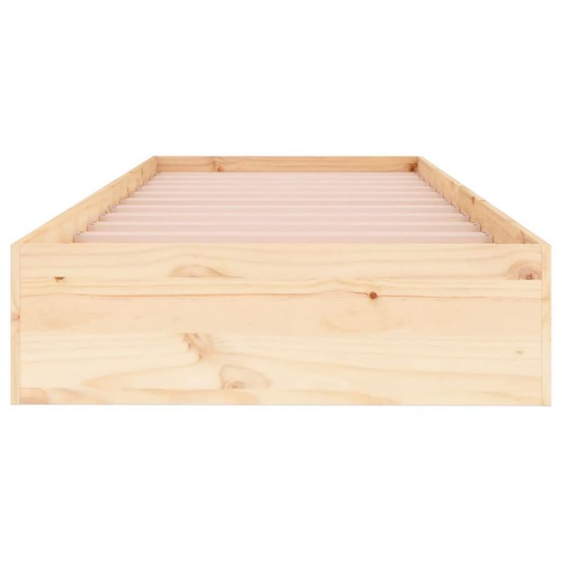 Seng VidaXL Lite Fyrretræ Stabil Ramme 90x190 cm
